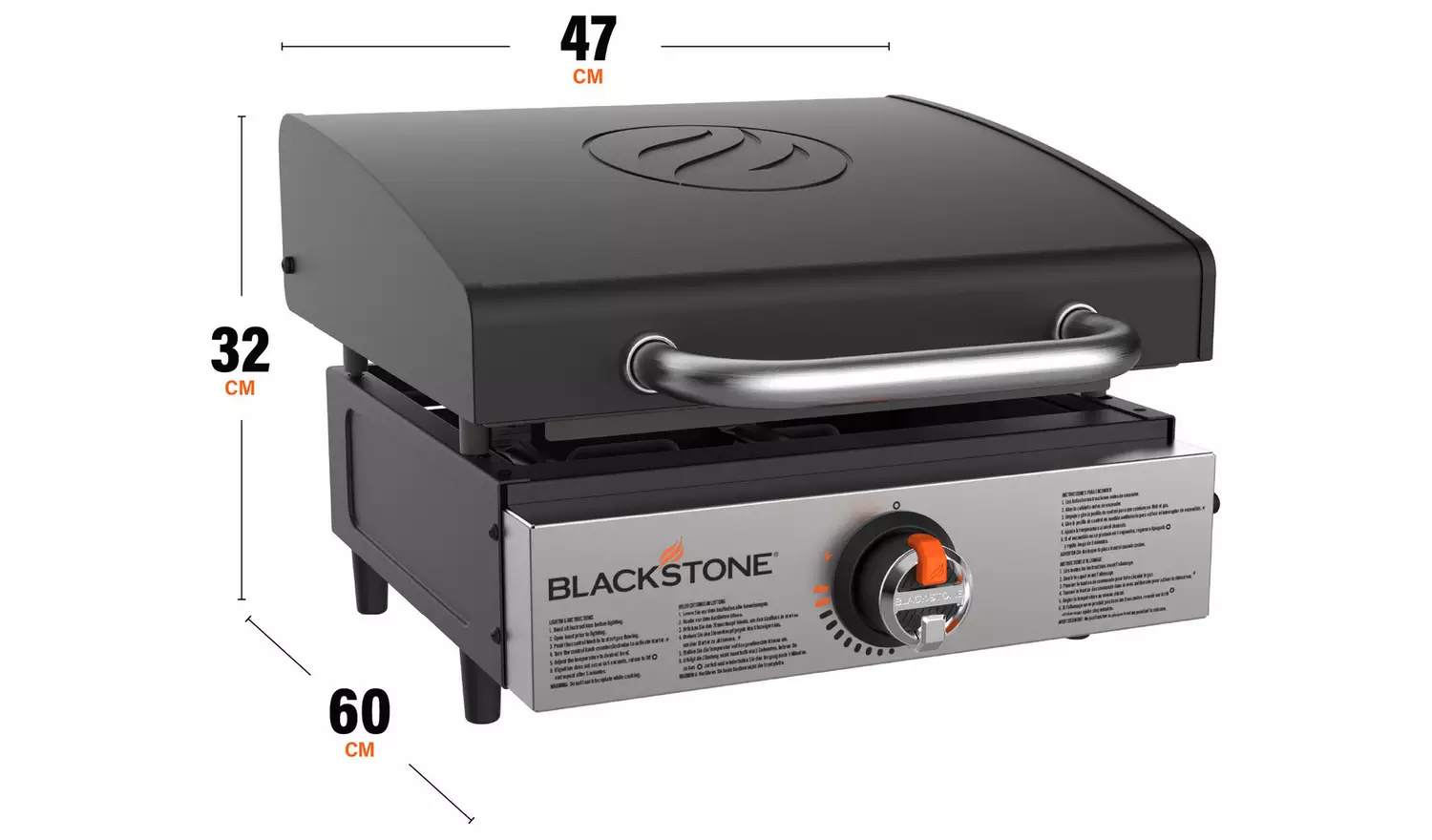 Blackstone 17 Inch Tabletop Griddle with Hood