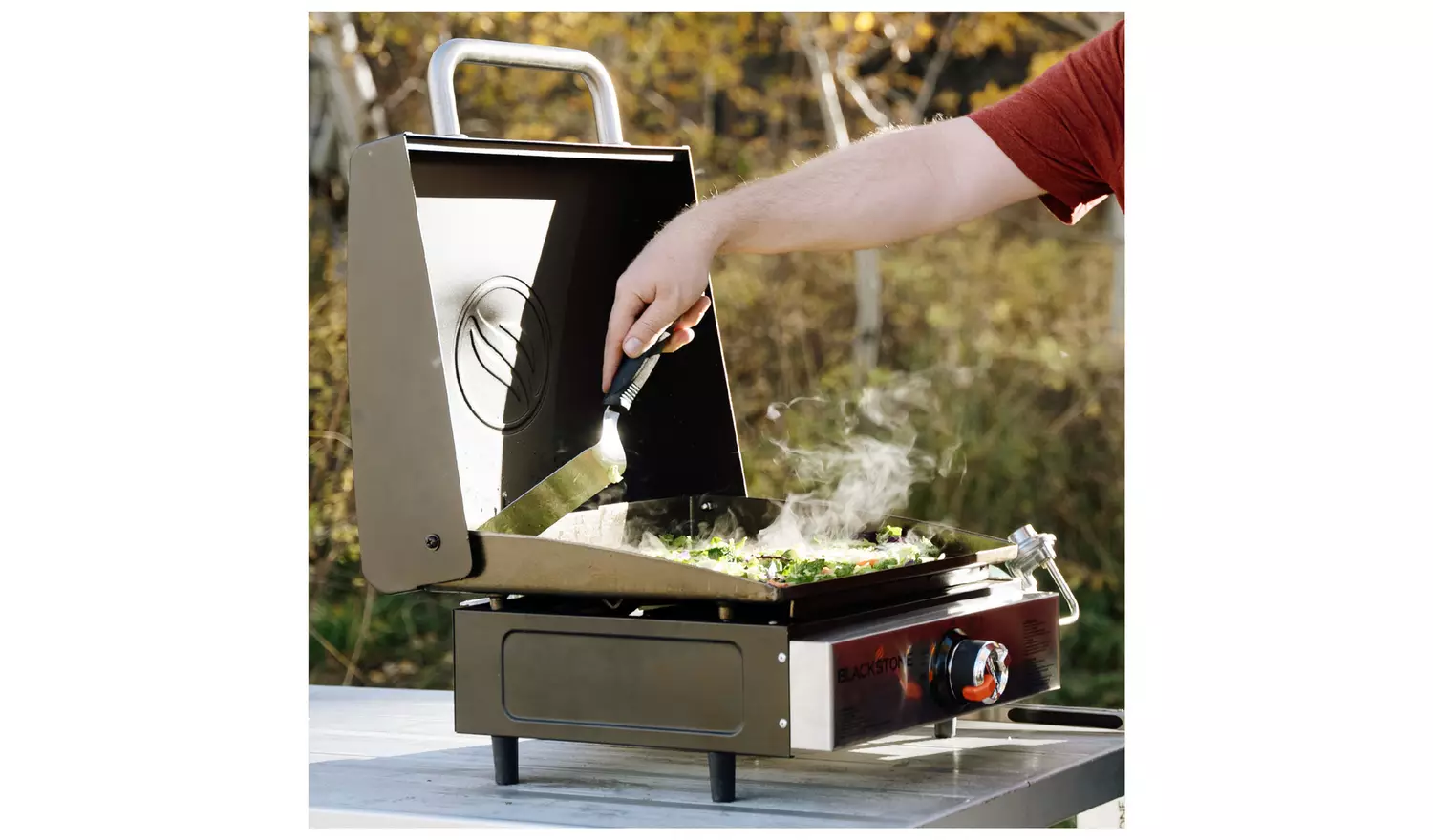 Blackstone 17 Inch Tabletop Griddle with Hood