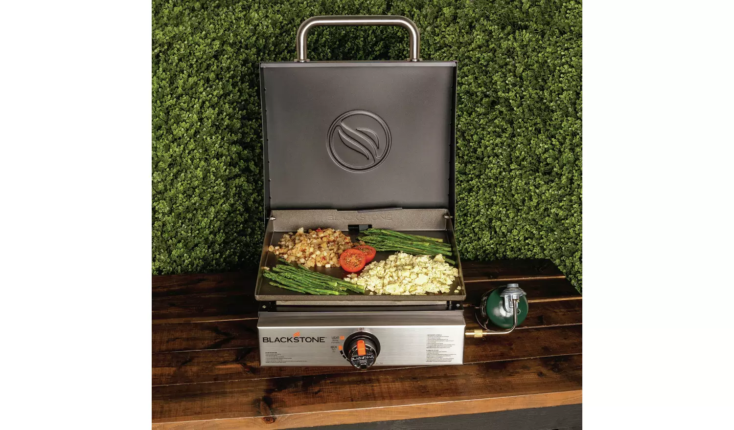 Blackstone 17 Inch Tabletop Griddle with Hood