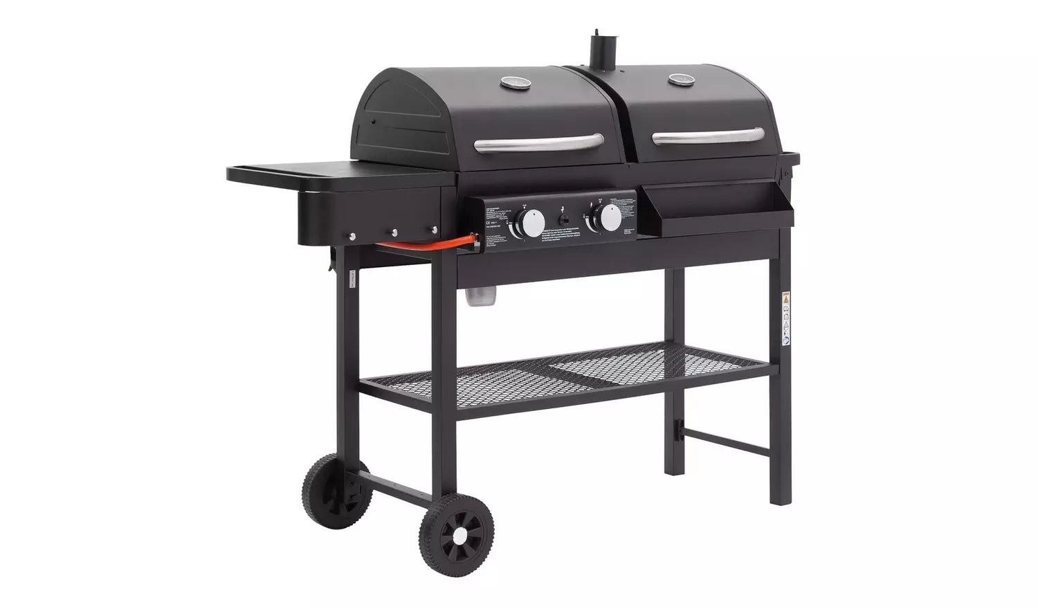 Argos Home 2 Burner Gas And Charcoal BBQ