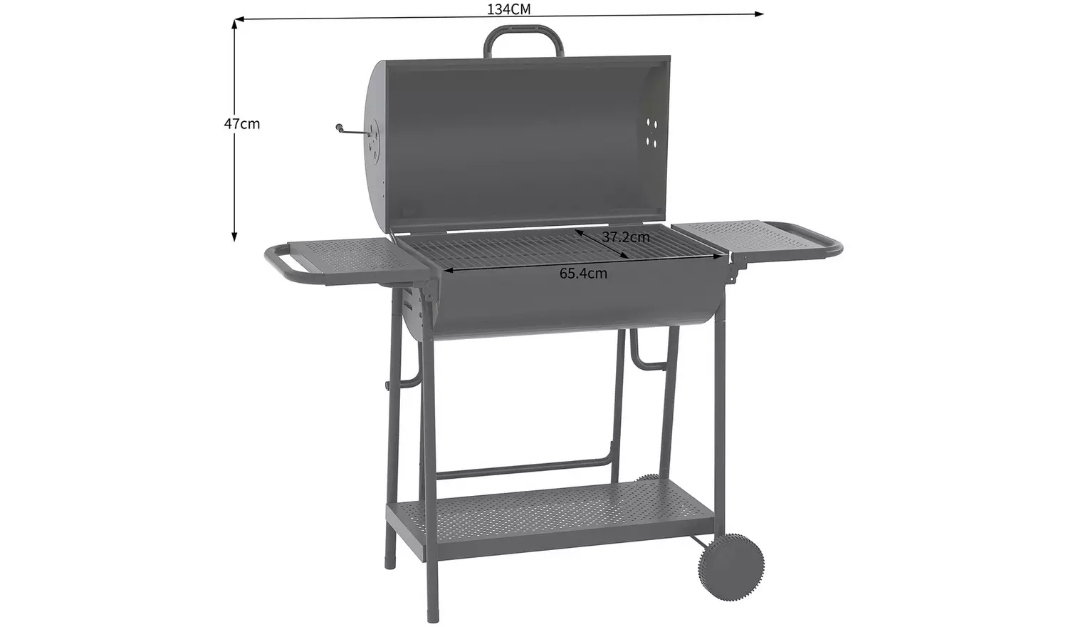 Lovo Drum Charcoal BBQ With Rotisserie