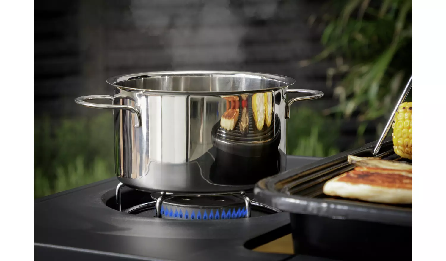 Argos Home 4 Burner With Side Burner Gas BBQ