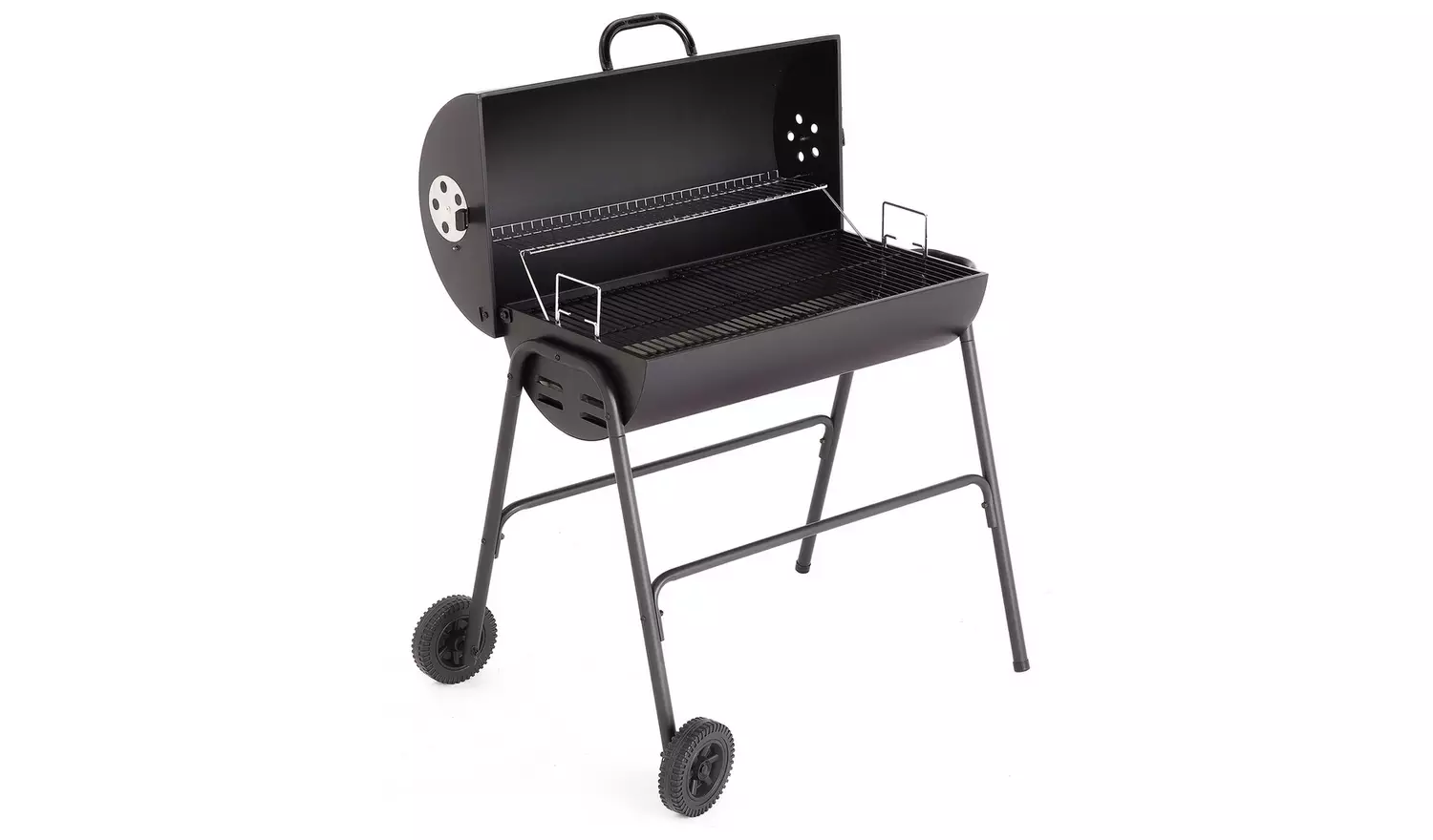 Argos Home Drum Charcoal BBQ With Cover & Utensils