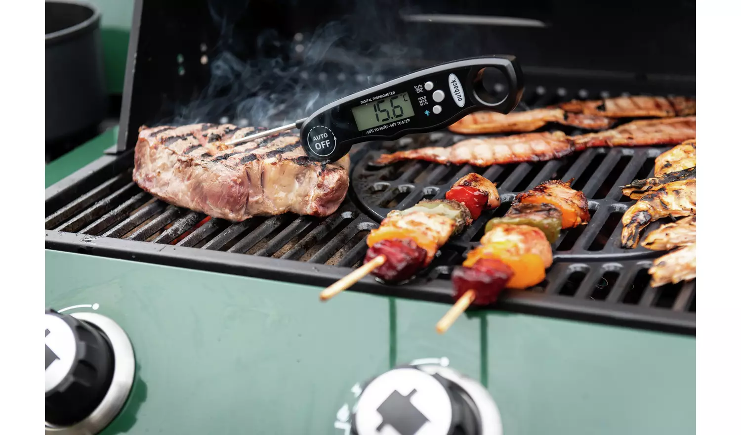 Outback Ranger 3 Burner Gas and Charcoal BBQ