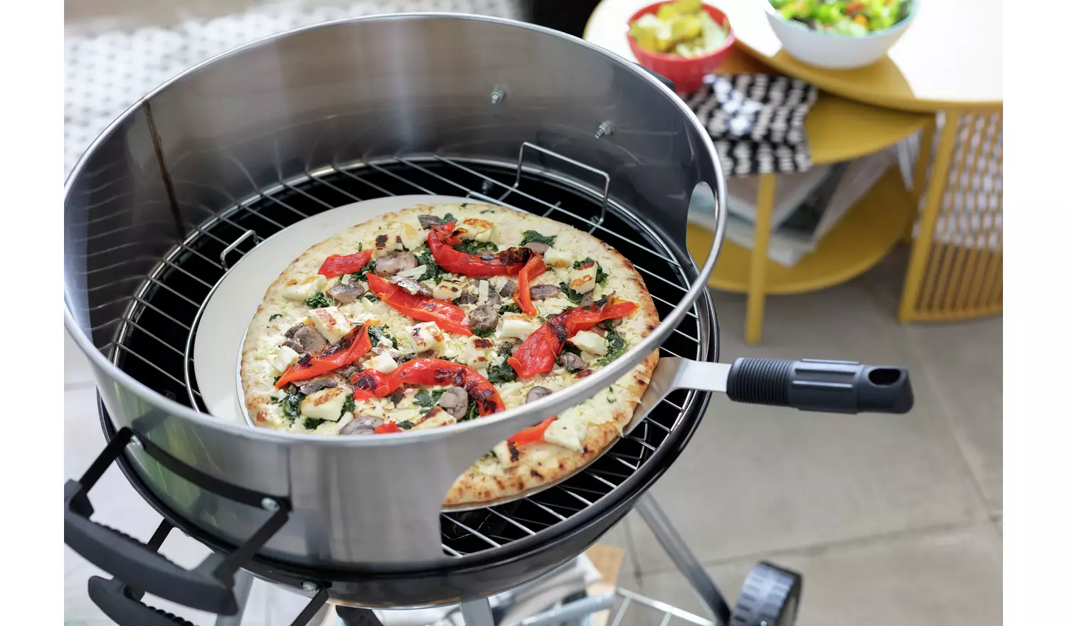 Argos Home 55cm Kettle Charcoal BBQ with Pizza Oven