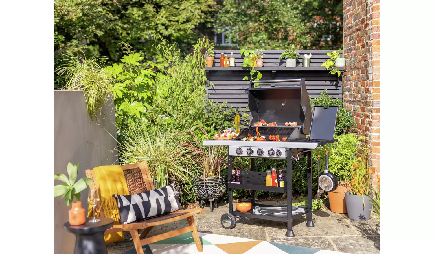 Argos Home Premium 4 Burner Gas BBQ