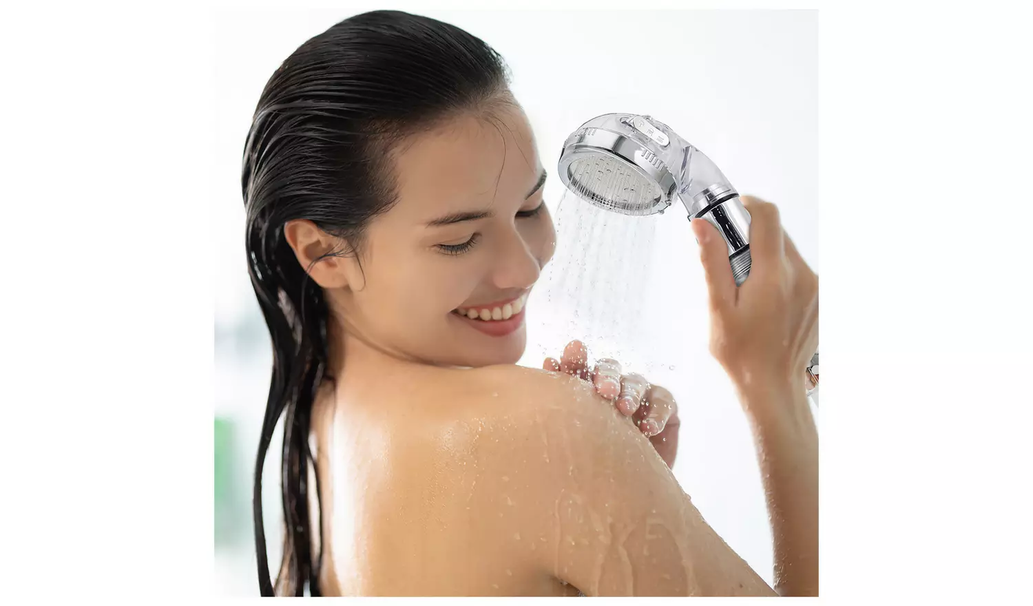 JML 3 Function Pure Shower Head - Chrome