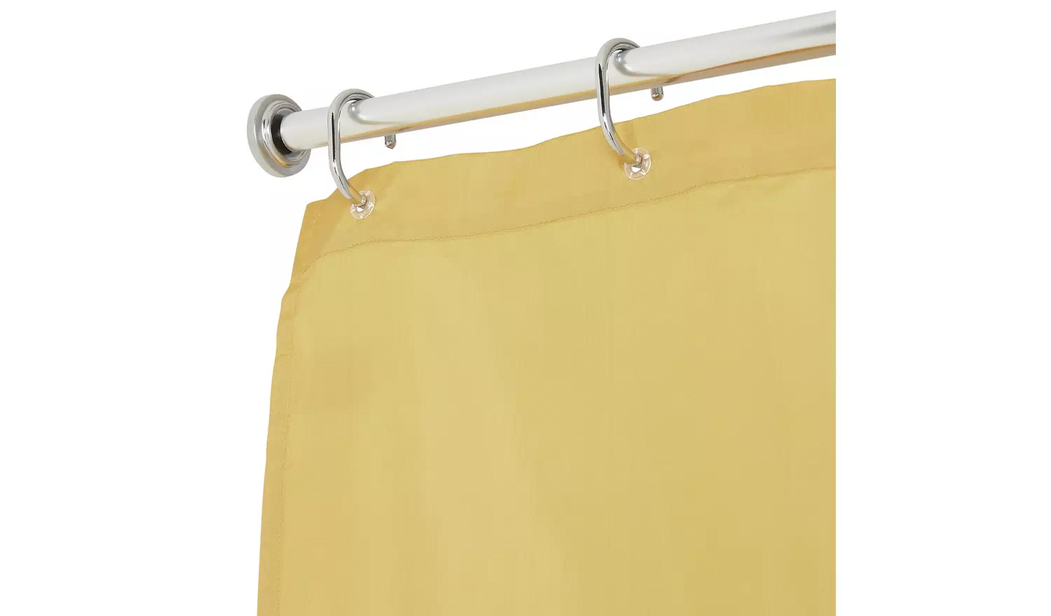 Argos Home 140-260cm Telescopic Rail and Ring Set - Chrome