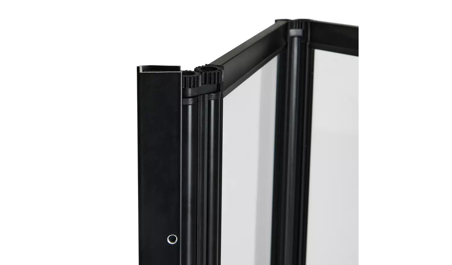 Argos Home 1400x840mm Folding Bath Shower Screen - Black