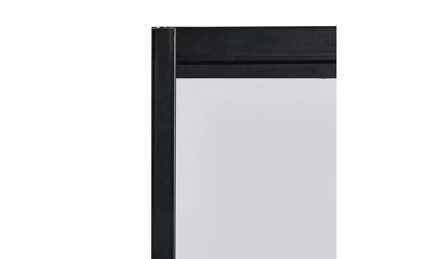Argos Home 1375x750mm Crittall Bath Shower Screen- Black'