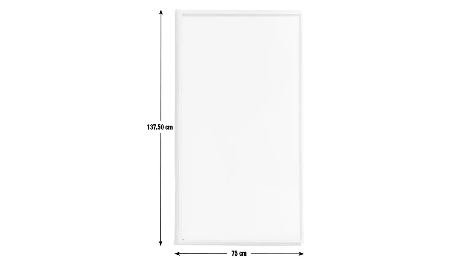 Argos Home 1375x755mm Fully Framed Bath Shower Screen White