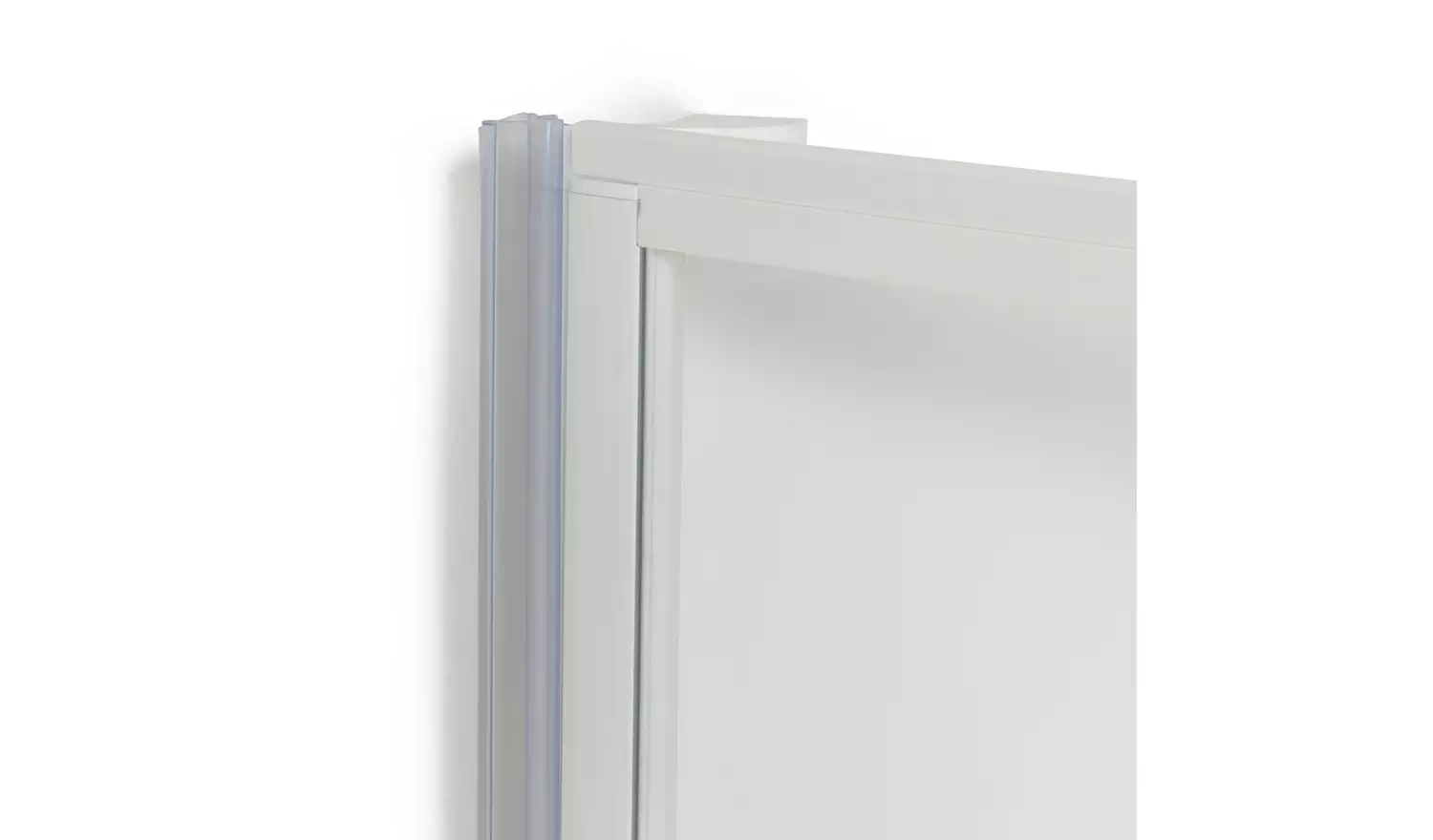 Argos Home 1375x755mm Fully Framed Bath Shower Screen White
