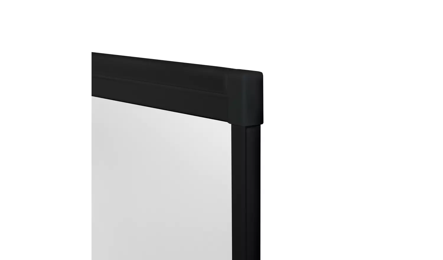 Argos Home 1375x755mm Fully Framed Bath Shower Screen Black