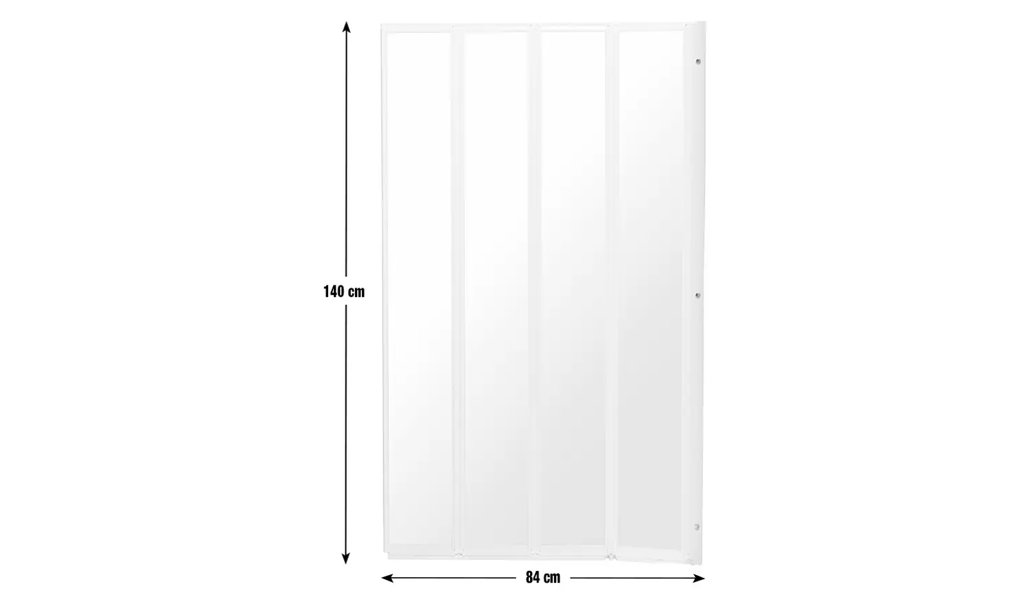 Argos Home 1400x840mm Folding Bath Shower Screen - White