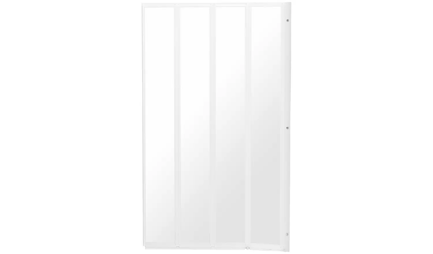 Argos Home 1400x840mm Folding Bath Shower Screen - White