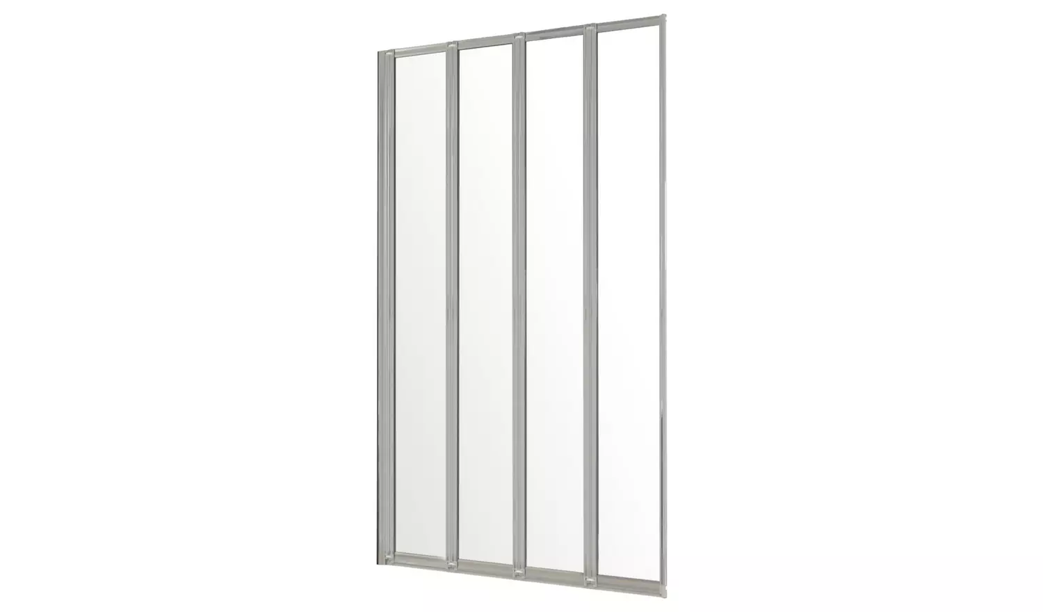 Argos Home 1400x840mm Folding Bath Shower Screen - Silver
