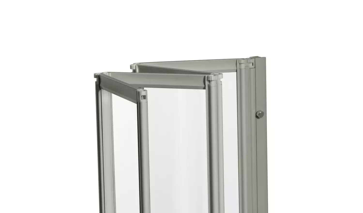 Argos Home 1400x840mm Folding Bath Shower Screen - Silver