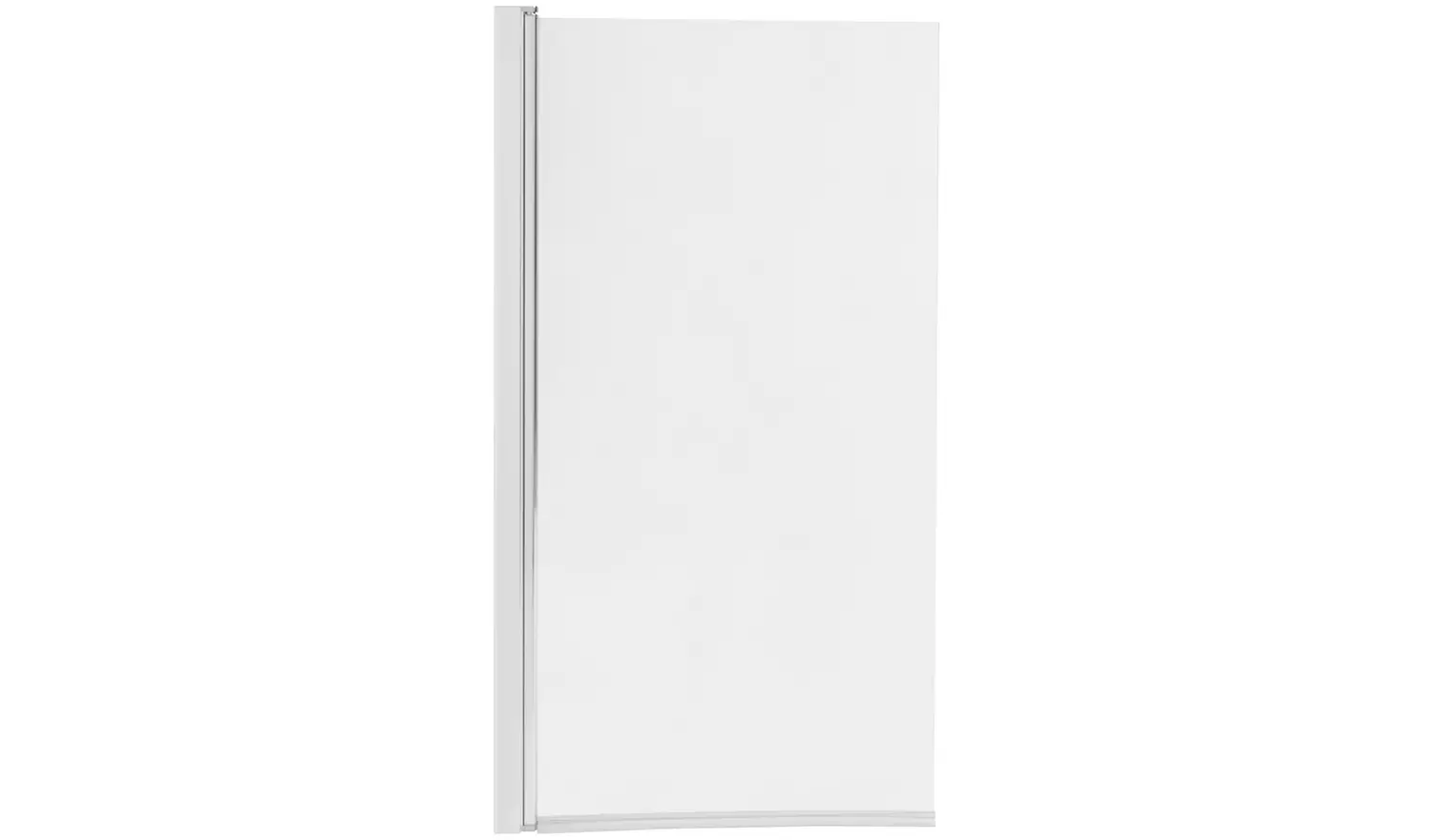 Argos Home 1400x780mm Half Bath Shower Screen Silver