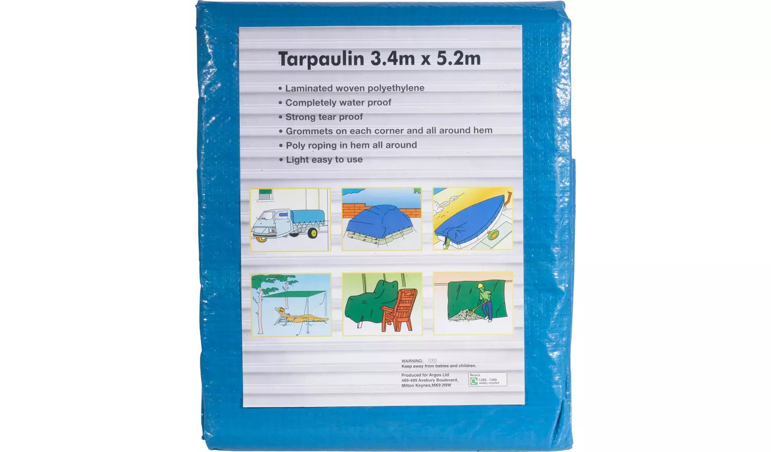 3.4m x 5.2m Tarpaulin
