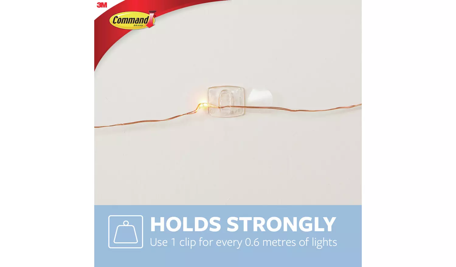 Command Clear Decorating Clips with Clear Strips