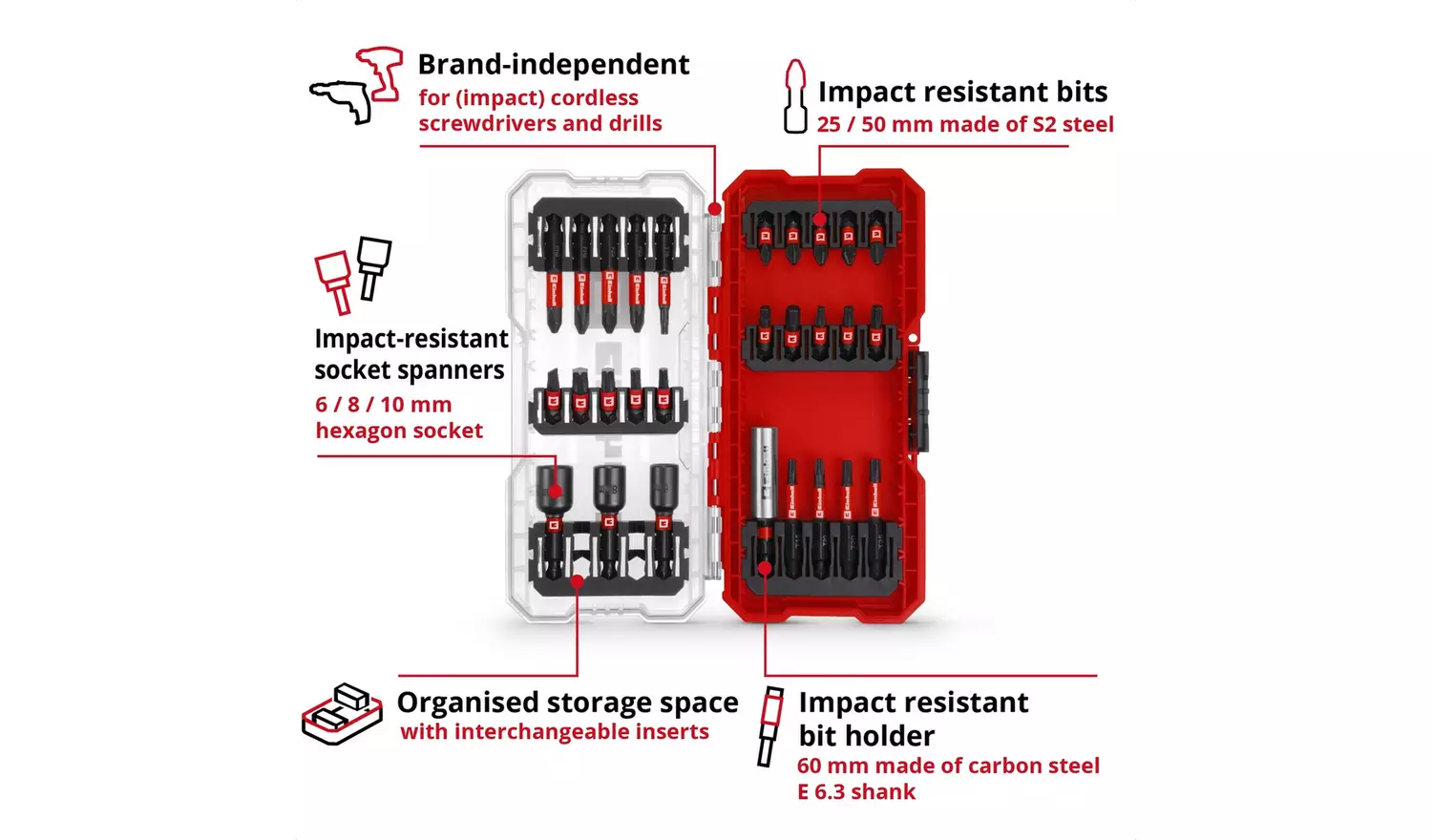 Einhell 28-pieces Drill Bit Set