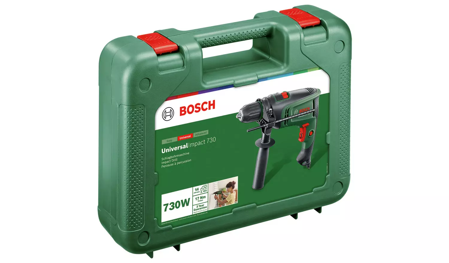 Bosch Corded Universal Impact Hammer Drill - 730W