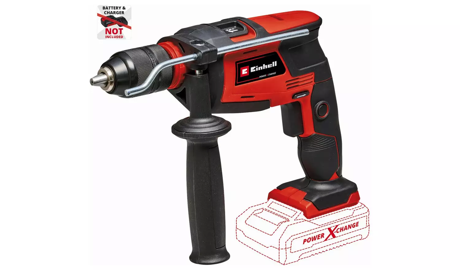 Einhell Power X-Change Solo Cordless Hammer Drill - 18V