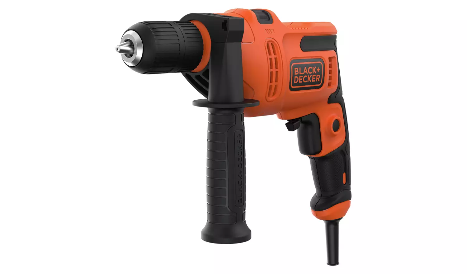 Black + Decker Keyless Corded Hammer Drill - 500W