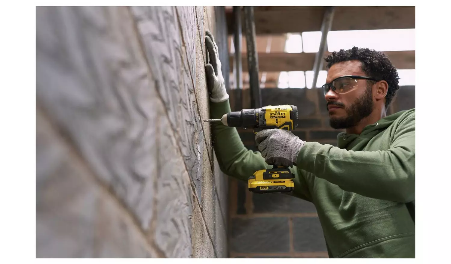 Stanley Fatmax 18V Cordless Brushless Hammer Drill Set