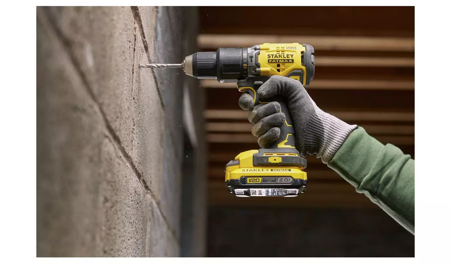 Stanley Fatmax 18V Cordless Brushless Hammer Drill Set