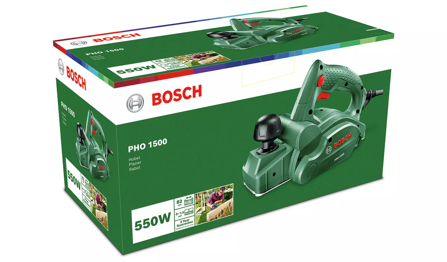 Bosch PHO 1500 Corded Planer - 550W