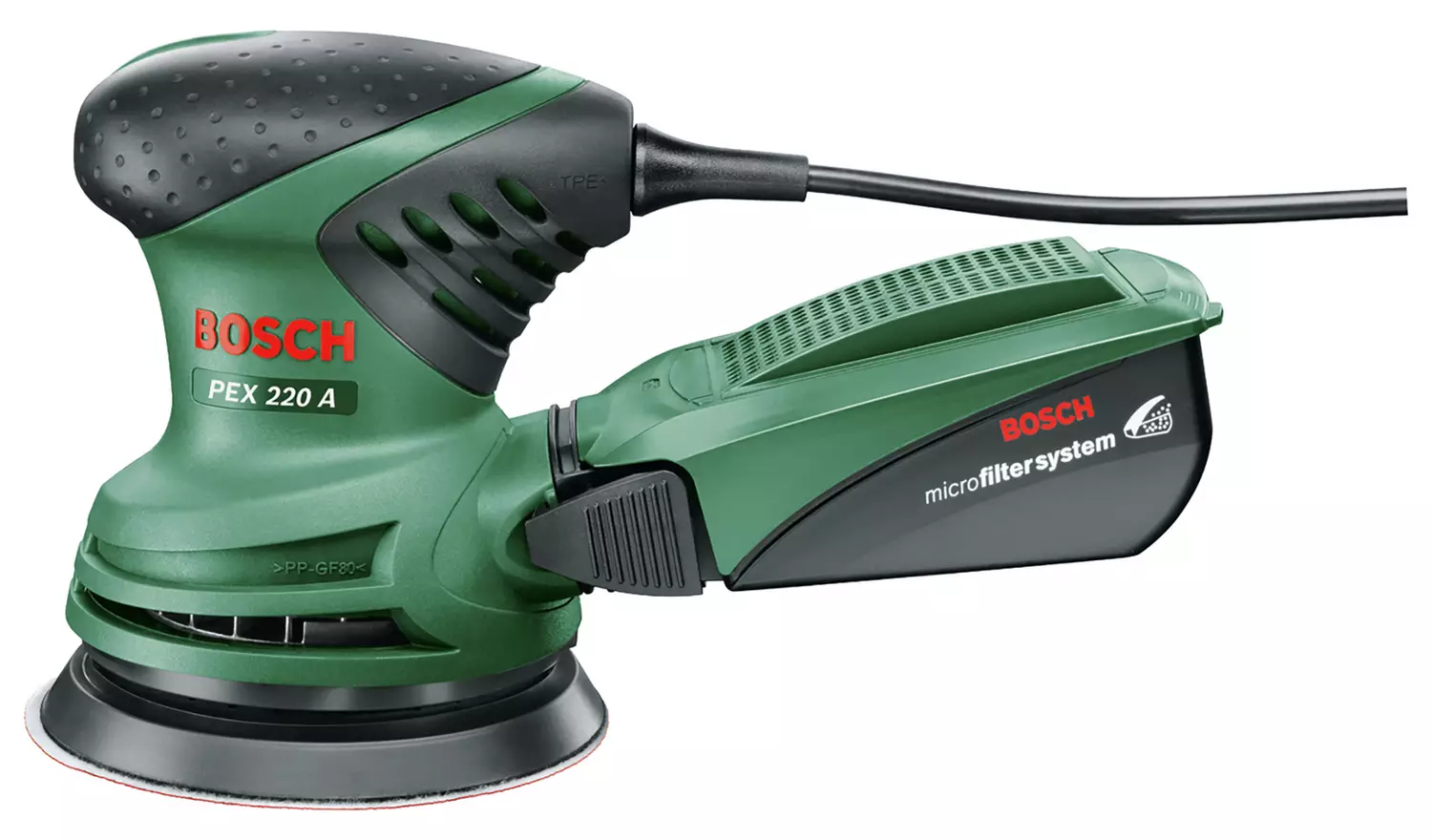 Bosch PEX 220 A Corded Random Orbit Sander - 220W