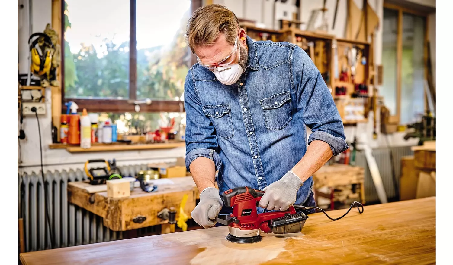 Einhell 400W Eccentric Corded Orbital Sander