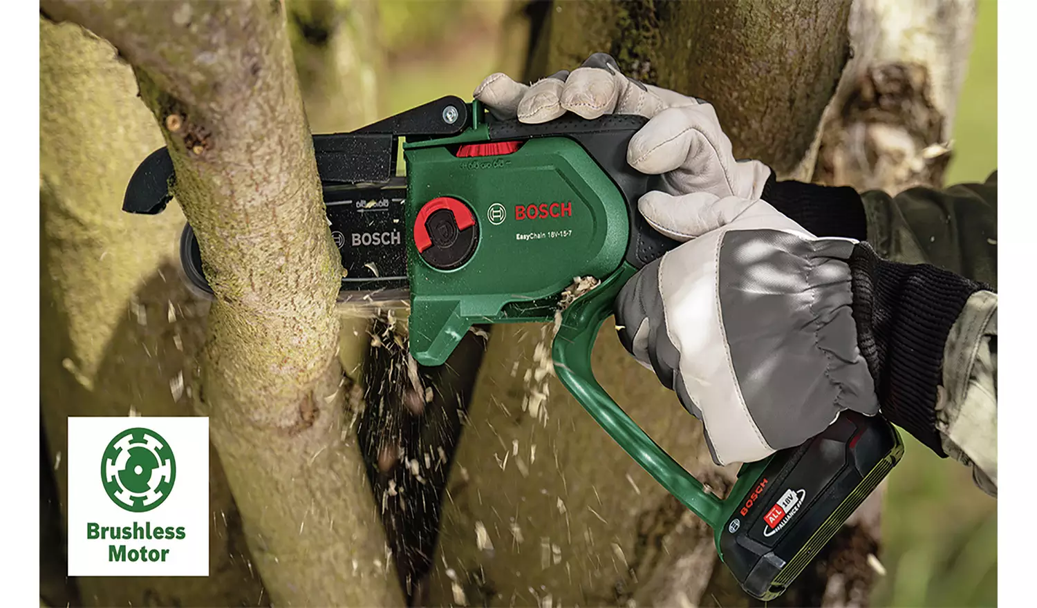 Bosch EasyChain 13cm Cordless Pruner Saw - 18V