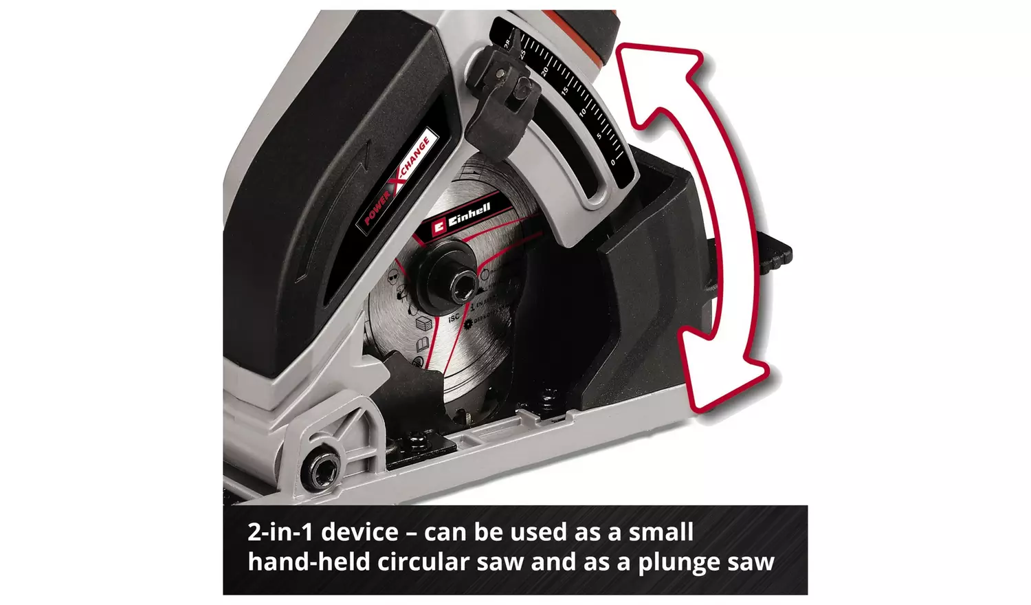 Einhell Power X-Change 2.5Ah Cordless Mini Circular Saw