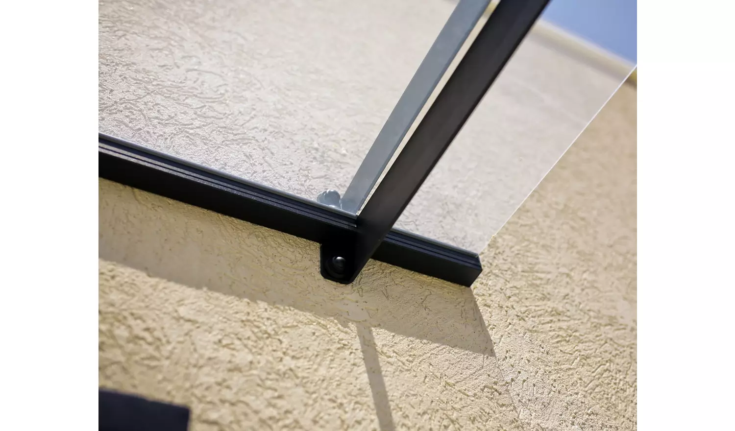 Palram Canopia 3000mm Nancy Door Awning - Grey Clear