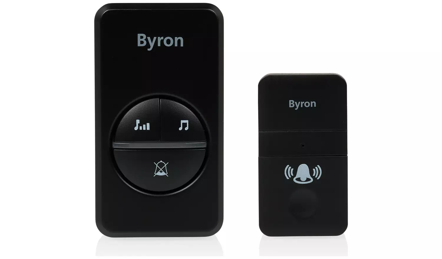 Byron DBY-23455BS 100m Plug-In Doorbell - Twin, Black