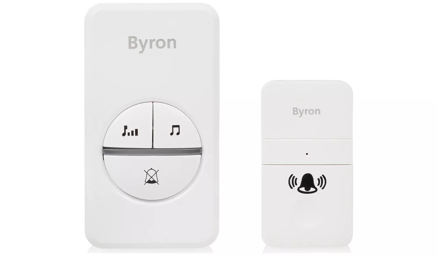 Byron DBY-23442BS 100m Plug-In Doorbell - Single, White