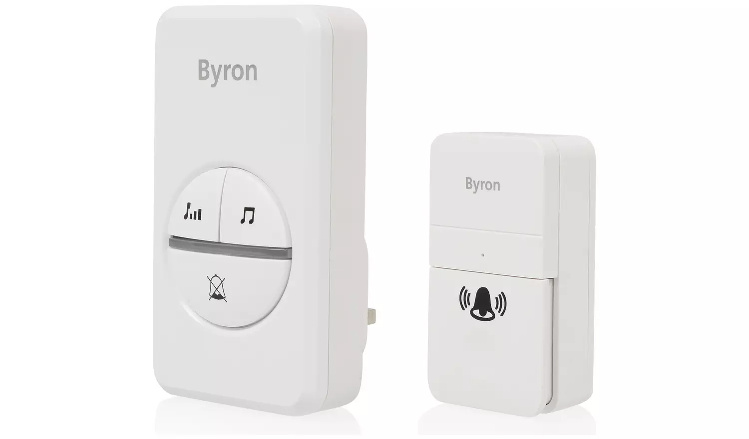 Byron DBY-23442BS 100m Plug-In Doorbell - Single, White