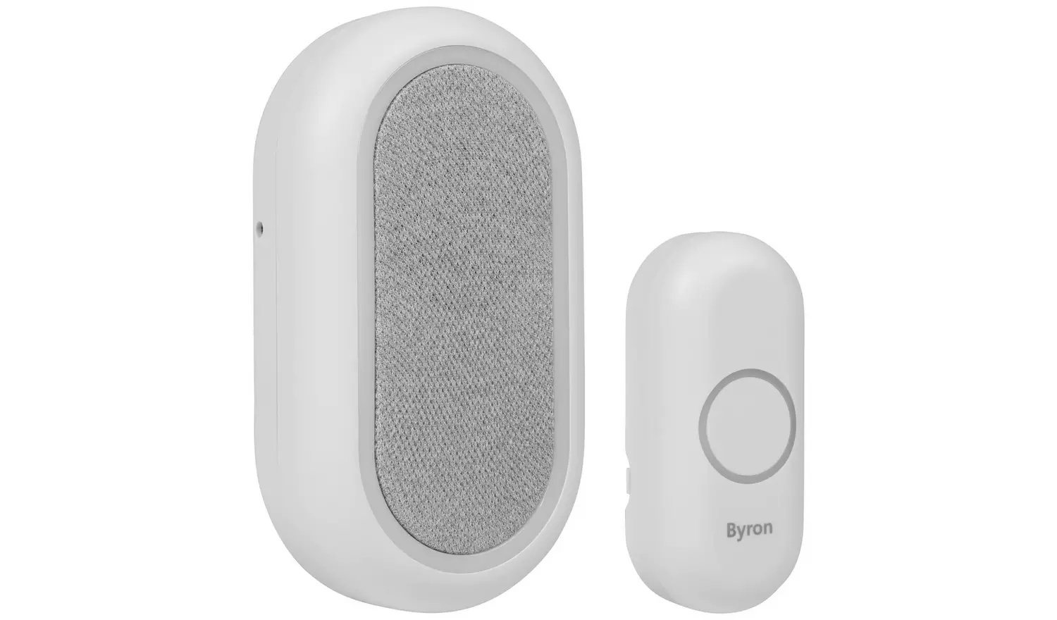 Byron DBY-23562BS 200m 90DB Plug-In Doorbell - Single, White
