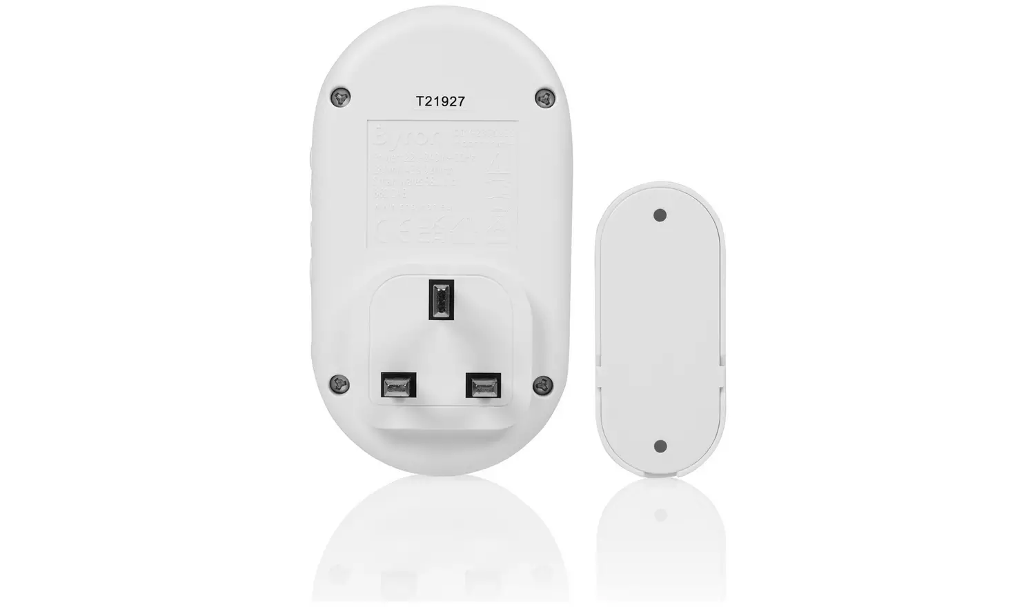 Byron DBY-23562BS 200m 90DB Plug-In Doorbell - Single, White