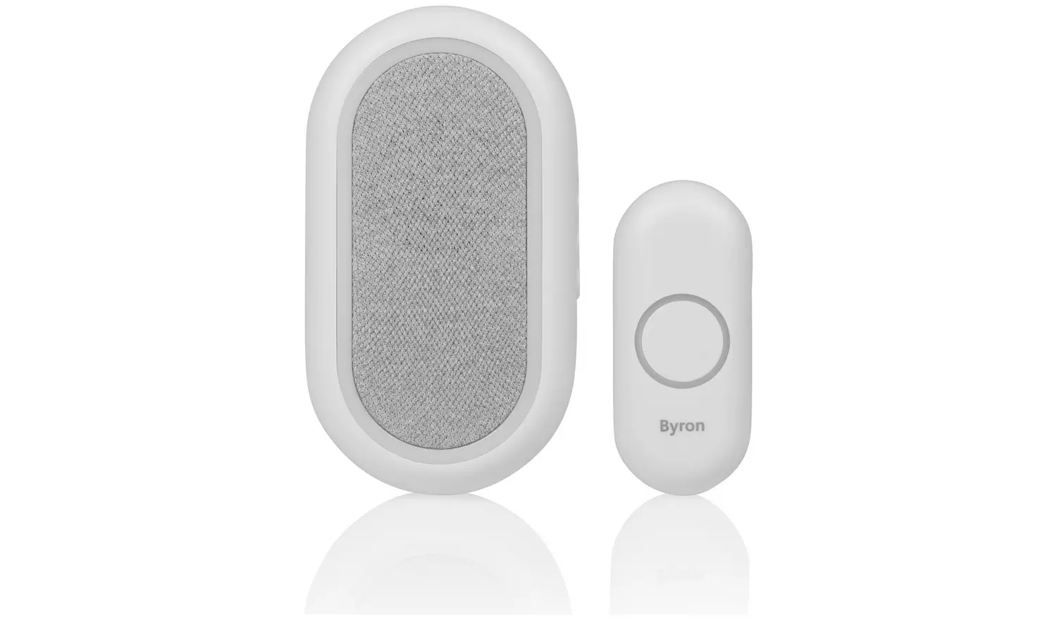 Byron DBY-23562BS 200m 90DB Plug-In Doorbell - Single, White