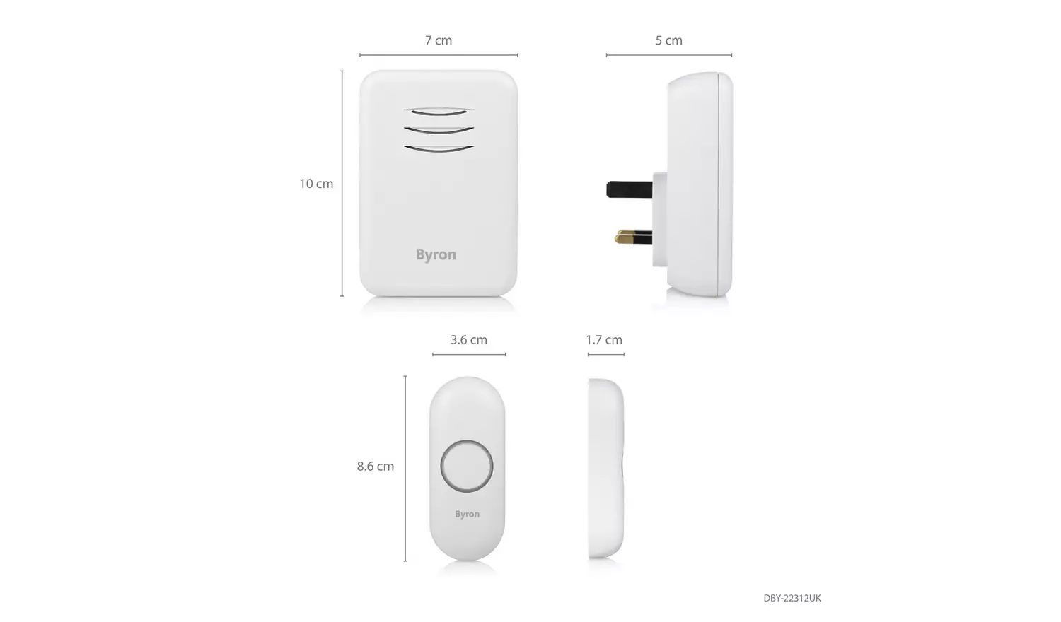 Byron DBY-22312 150m Plug In Doorbell