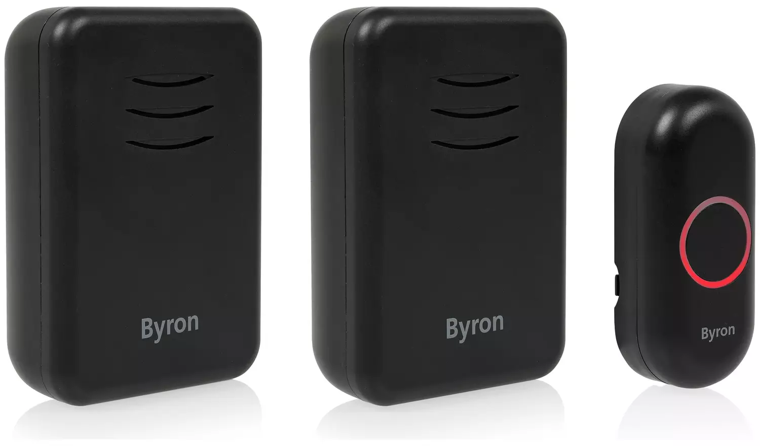 Byron DBY-22354BS Black Wireless Doorbell Kit