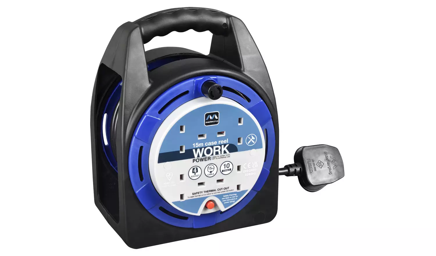 Masterplug 4 Socket 15m Extension Lead