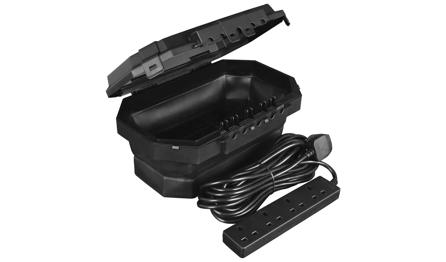Masterplug Weatherproof Box with 4 Socket & Extension Lead