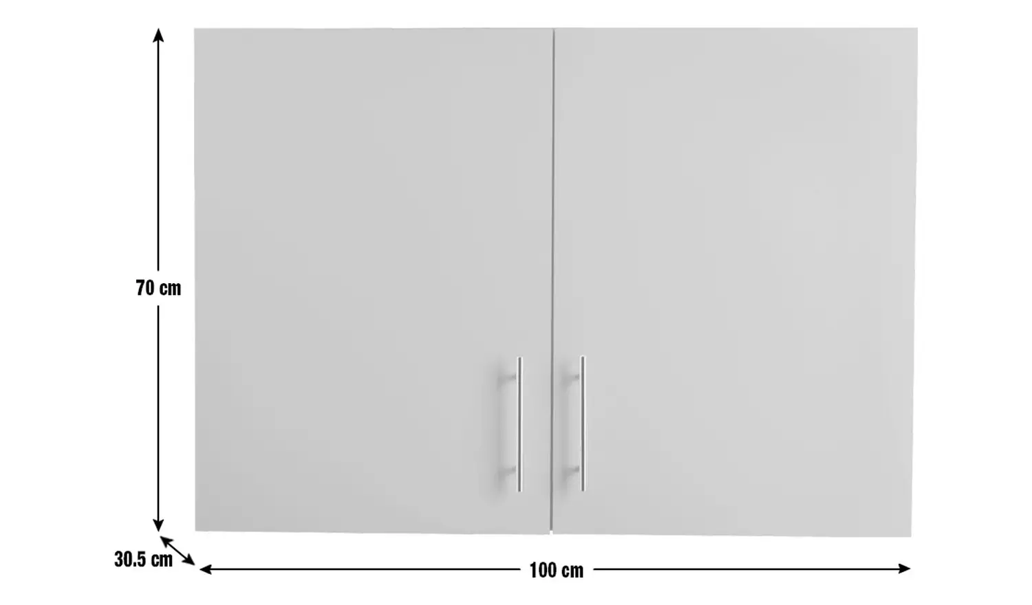Argos Home Athina 1000mm Fitted Kitchen Wall Unit - White