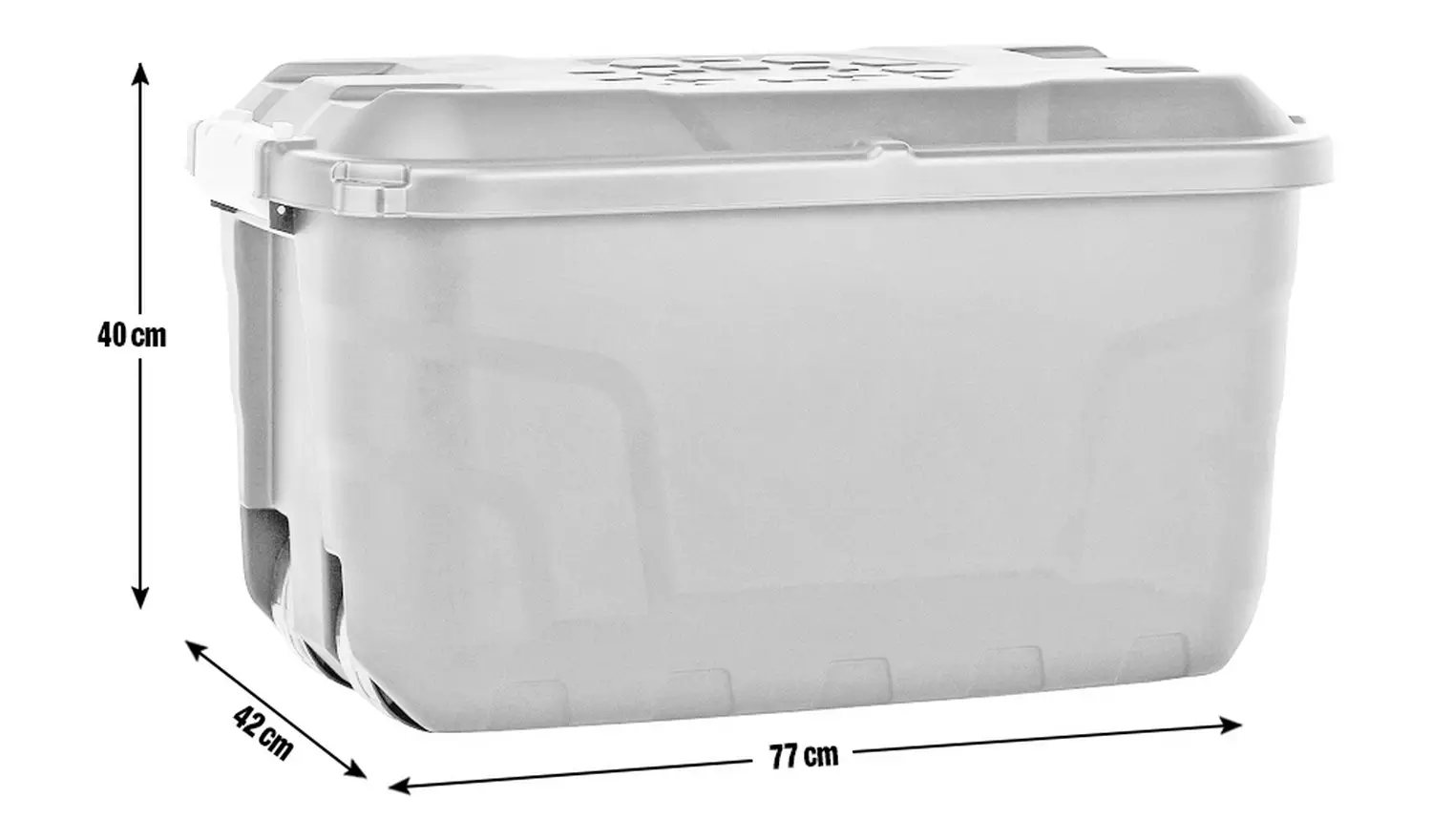 Strata 75L Heavy Duty Storage Trunk - Black