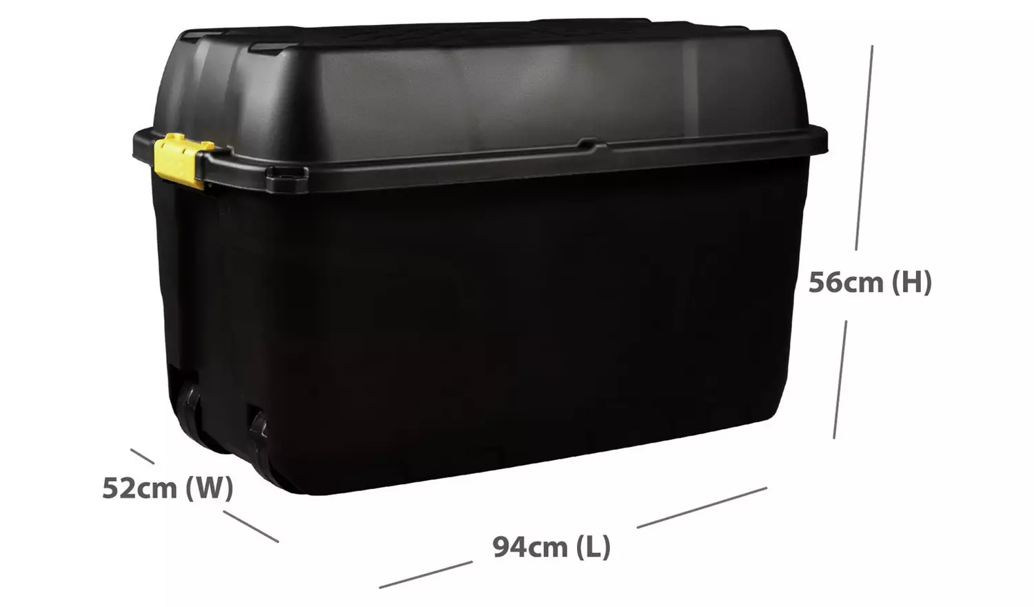 Strata 175L Heavy Duty Storage Trunk - Black