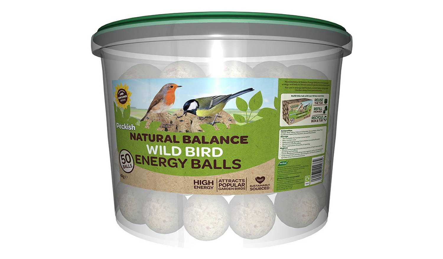 Peckish Natural Balance Energy balls 50 Tub